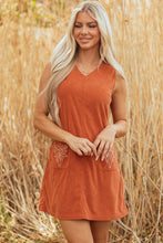 Load image into Gallery viewer, Corduroy Western Mini Dress
