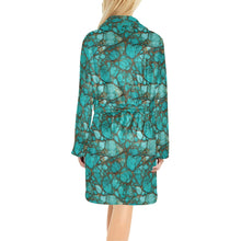 Load image into Gallery viewer, All Turquoise Women's Bath Robe
