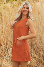 Load image into Gallery viewer, Corduroy Western Mini Dress

